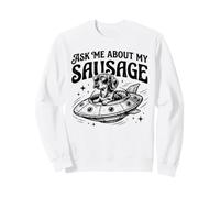 Funny Dachshund Pregúntame sobre mi Perro Salchicha OVNI Sudadera