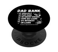 Funny Dad Bank Debe ser Amable con mamá PopSockets PopGrip Adhesivo