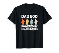 Funny Dad Bod Clothing - Powered by Snacks & Naps Camiseta