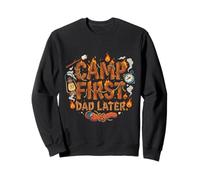 Funny Dad Camping Adventure Outdoor Gift First Sudadera