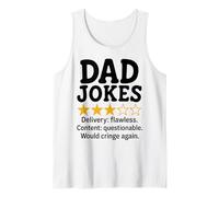 Funny Dad Chistes Revisión Meme Design Camiseta sin Mangas