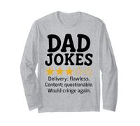Funny Dad Chistes Revisión Meme Design Manga Larga