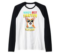 Funny Dad Dog World's Best Farter I Mean Father Fathers Day Camiseta Manga Raglan