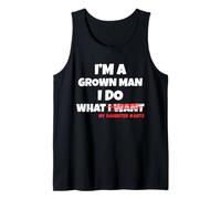 Funny Dad Father I'm A Grown Man I Do What My Daughter Wants Camiseta sin Mangas