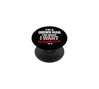 Funny Dad Father I'm A Grown Man I Do What My Daughter Wants PopSockets PopGrip Adhesivo