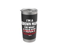 Funny Dad Father I'm A Grown Man I Do What My Daughter Wants Vaso térmico de acero inoxidable de doble pared
