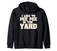 Funny Dad I Like to Pee In The Yard Orinando Fuera Sudadera con Capucha