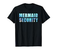 Funny Dad Mermaid Security Underwater Sea Graphic Camiseta