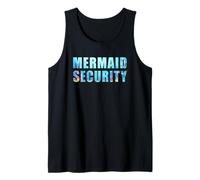 Funny Dad Mermaid Security Underwater Sea Graphic Camiseta sin Mangas