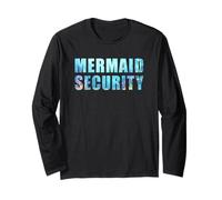 Funny Dad Mermaid Security Underwater Sea Graphic Manga Larga