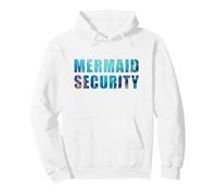 Funny Dad Mermaid Security Underwater Sea Graphic (White) Sudadera con Capucha