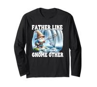 Funny Dad Saying For Men Fathers Day Fishing Gnome For Dad Manga Larga