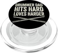 Funny Dad Vintage Papa Rock Metal Tambores Hits Music Gift PopSockets PopGrip para MagSafe