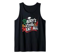 Funny Daddys Little Meatball Cute Joke Mujeres Hombres Camiseta sin Mangas