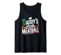 Funny Daddys Little Meatball Cute Joke Mujeres Hombres Camiseta sin Mangas