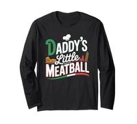 Funny Daddys Little Meatball Cute Joke Mujeres Hombres Manga Larga