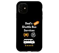 Funny Dad'S Shuttle Bus Service Ofrece Viajes a los niños en minibús Carcasa para iPhone 11
