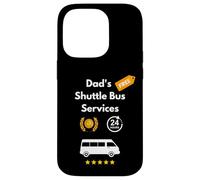 Funny Dad'S Shuttle Bus Service Ofrece Viajes a los niños en minibús Carcasa para iPhone 14 Pro