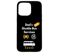 Funny Dad'S Shuttle Bus Service Ofrece Viajes a los niños en minibús Carcasa para iPhone 15 Pro MAX