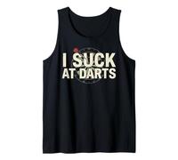 Funny Dart Player I Suck At Darts Camiseta sin Mangas