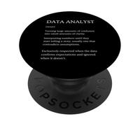 Funny Data Analyst Definición Diccionario sarcástico PopSockets PopGrip Adhesivo