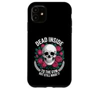 Funny Dead Inside To The Gym Diciendo Entrenamiento Humor Mujeres Hombres Carcasa para iPhone 11