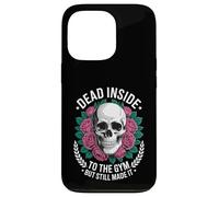 Funny Dead Inside To The Gym Diciendo Entrenamiento Humor Mujeres Hombres Carcasa para iPhone 13 Pro