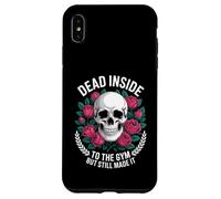 Funny Dead Inside To The Gym Diciendo Entrenamiento Humor Mujeres Hombres Carcasa para iPhone XS MAX