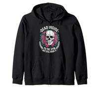 Funny Dead Inside To The Gym Diciendo Entrenamiento Humor Mujeres Hombres Sudadera con Capucha