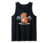 Funny Deadlift Capybara Cute Fitness Capy Gym Lover Camiseta sin Mangas