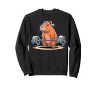 Funny Deadlift Capybara Cute Fitness Capy Gym Lover Sudadera