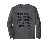 Funny Dear Math Grow Up Solve Your Problems Teens Trendy Manga Larga