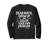 Funny Dear Math Grow Up Solve Your Problems Teens Trendy Manga Larga