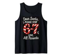 Funny Dear Santa 67 Navidad Seis Siete 6-7 Adultos Navidad Camiseta sin Mangas