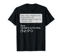 Funny Declaration Of Independence 4th Of July Humor Joke Camiseta