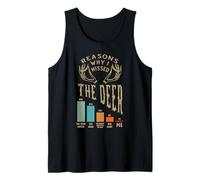Funny Deer Hunter Razones por Las Que me perdí la Temporada Camiseta sin Mangas