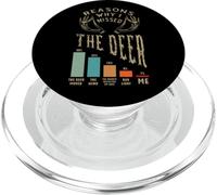 Funny Deer Hunter Razones por Las Que me perdí la Temporada PopSockets PopGrip para MagSafe