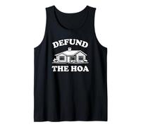 Funny Defund The HOA Homeowners Association Suburban Art Camiseta sin Mangas