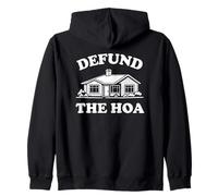 Funny Defund The HOA Homeowners Association Suburban Art Sudadera con Capucha