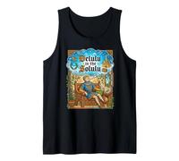 Funny Delulu es el Dicho del Festival Renacentista de Solulu Gen Z Camiseta sin Mangas