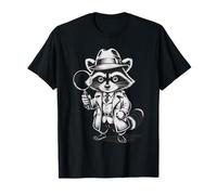 Funny Detective Raccoon Camiseta