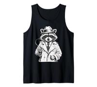 Funny Detective Raccoon Camiseta sin Mangas