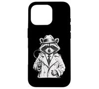 Funny Detective Raccoon Carcasa para iPhone 16 Pro