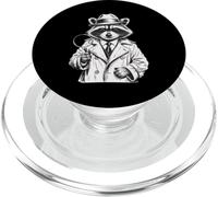 Funny Detective Raccoon PopSockets PopGrip para MagSafe