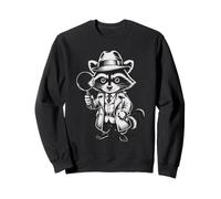 Funny Detective Raccoon Sudadera