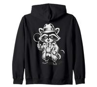 Funny Detective Raccoon Sudadera con Capucha