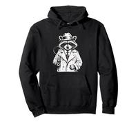Funny Detective Raccoon Sudadera con Capucha