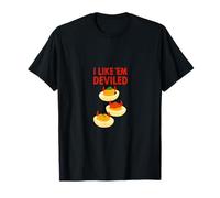 Funny Deviled Eggs Pun Lover I Like 'Em Deviled, Chistes de comida Camiseta