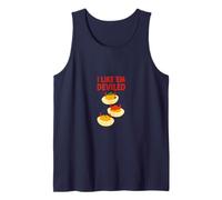 Funny Deviled Eggs Pun Lover I Like 'Em Deviled, Chistes de comida Camiseta sin Mangas