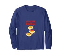Funny Deviled Eggs Pun Lover I Like 'Em Deviled, Chistes de comida Manga Larga